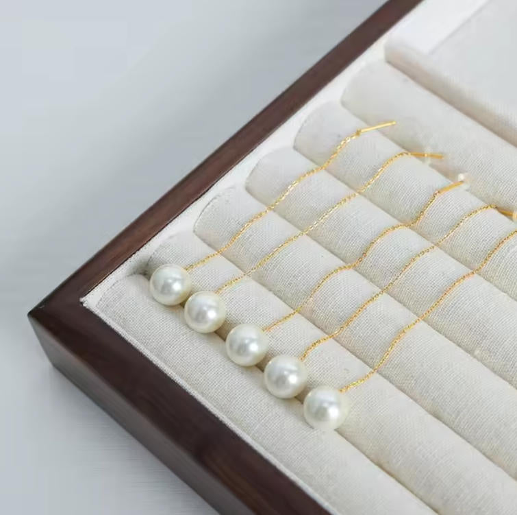 Long Chain Pearl Drop Earrings - Elegant Tassel Pearl Earrings for Women - Vintage Party Jewelry | AURUM WAVE