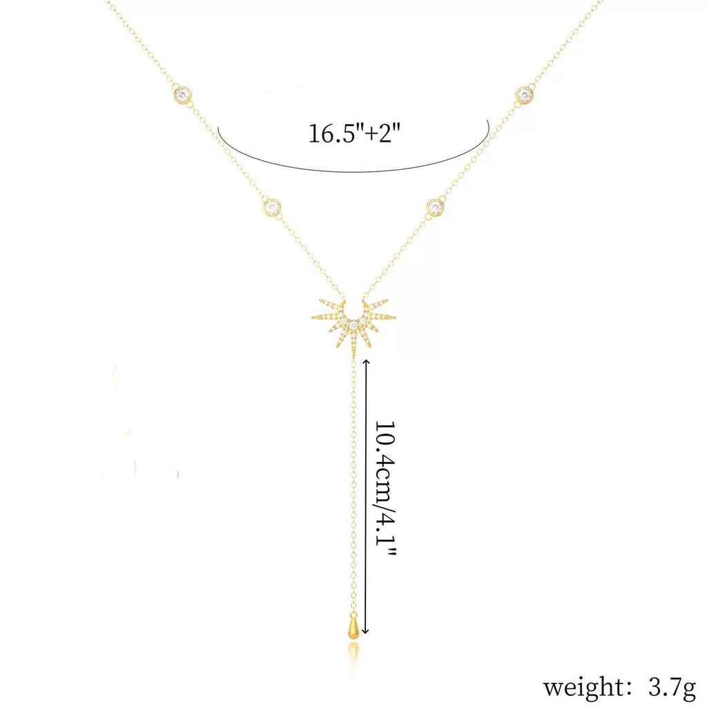 Y-Chain Tassel Pendant Necklace - Elegant Long Tassel Chain for Women - Party Statement Jewelry | AURUM WAVE