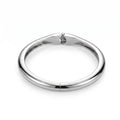 Luxury Silver Bar Cuff Bracelet - High-End Minimalist Statement Piece for Women - Brushed Steel Elegant Jewelry | AURUM WAVE