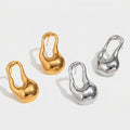 Irregular Hollow-Lock Earrings - Geometric Metal Earrings for Women - Modern Art Statement Jewelry | AURUM WAVE
