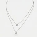 Double-Layer Round Pendant Necklace - Luxury Minimalist Chain for Women - Elegant Daily Work Jewelry | AURUM WAVE