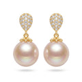 French Droplet Pearl Earrings - Water Drop Pearl Earrings for Women - Elegant Vintage Gift Jewelry | AURUM WAVE
