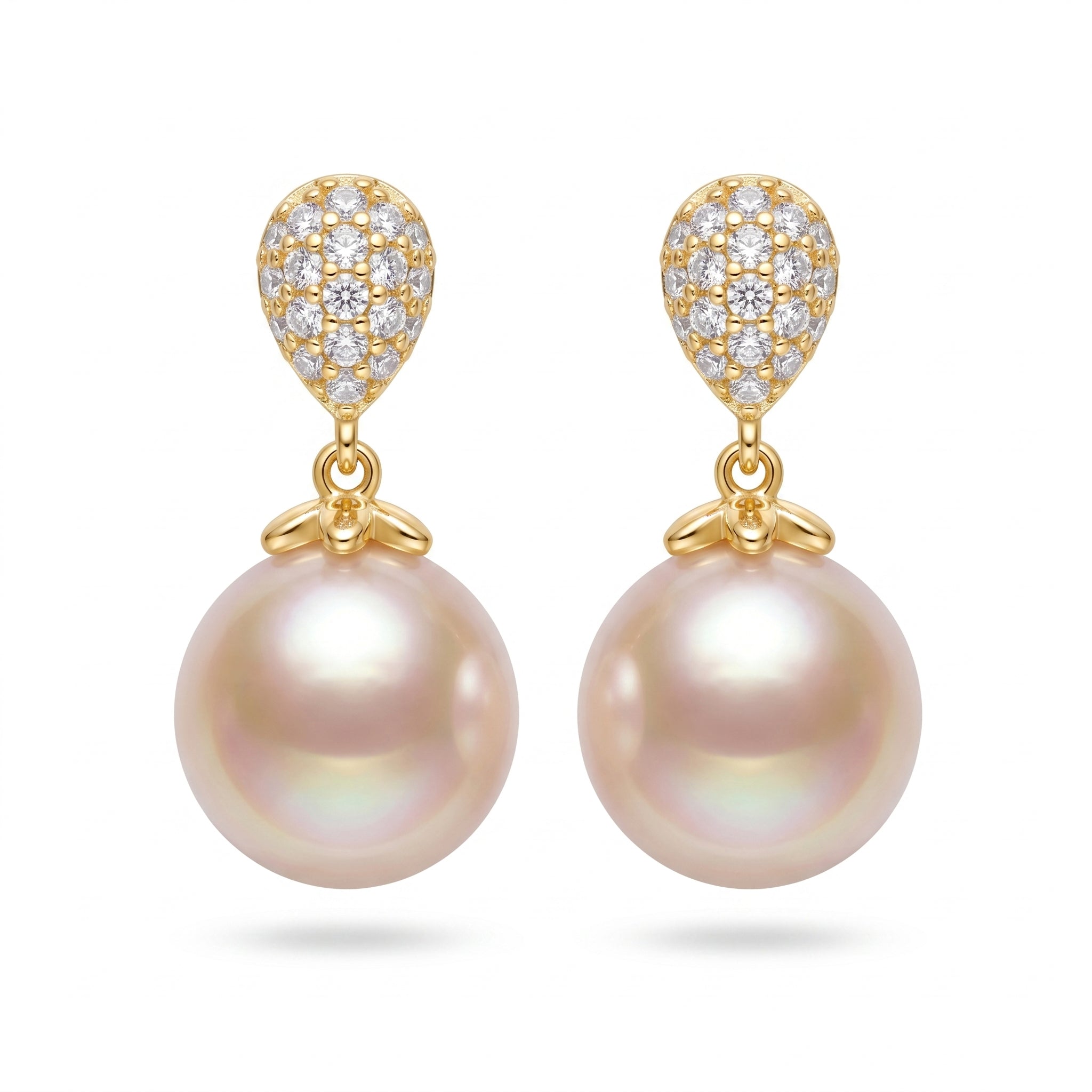 French Droplet Pearl Earrings - Water Drop Pearl Earrings for Women - Elegant Vintage Gift Jewelry | AURUM WAVE